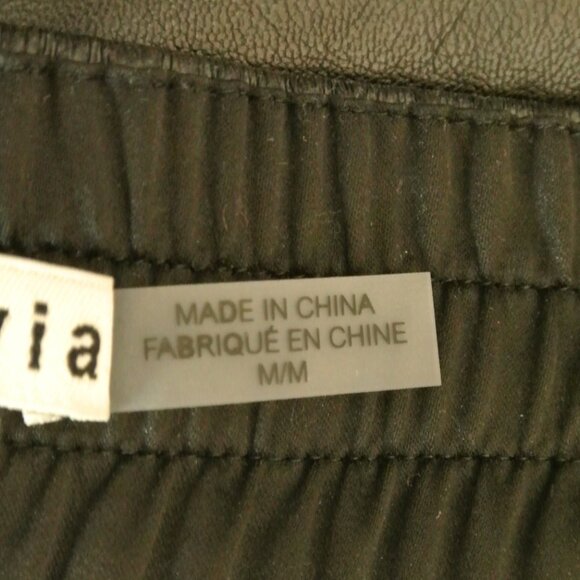 New Alice + Olivia Benny Baggy Faux Leather Pants in Black Size M#2120 - Picture 11 of 13